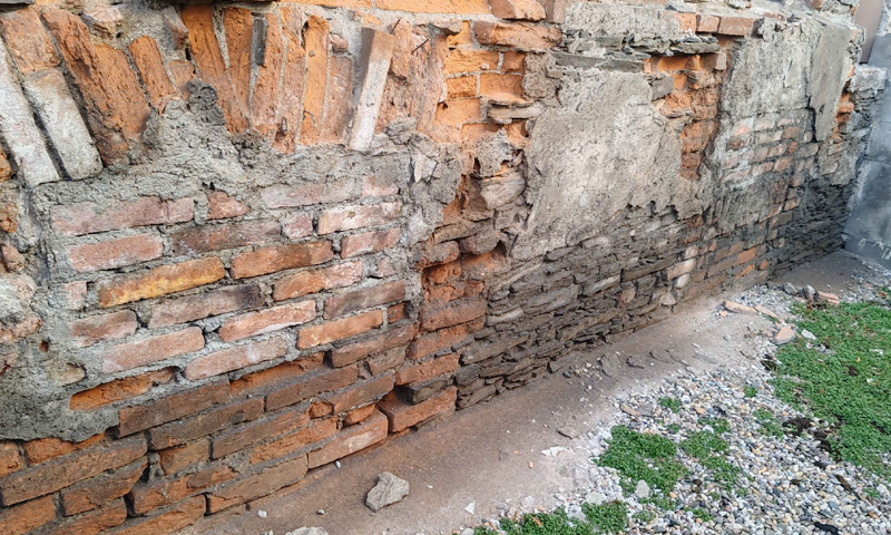 Ukážka zmiešaného muriva